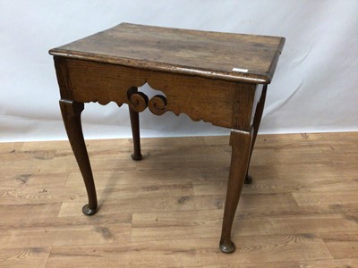 Lot 183 - Georgian oak side table