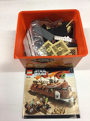 Lot 1889 - Lego 75093 Death Star Final Duel, 6210 Jabba Sail Barge, 6210 Jabba Sail Barge, all including instructions and mini figs, Not boxed