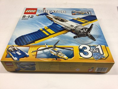 Lot 1890 - Lego Creator 31011 Plane 3 in 1, plus two 6745 Plane 3 in 1, with instructions, Boxed