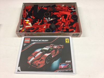 Lot 1713 - Lego 8156 Ferrari with printed copy instructions, 8169 Lamborghini, 4896 Roadster, 8853 Excavator with instructions available