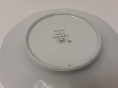 Lot 229 - Three Hermes porcelain plates depicting dogs including Cocker Spaniel