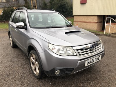 Lot 211 - 2011 Subaru Forester 2.0 XC 5 Door, Diesel, Manual, finished in Grey with cloth interior, Reg. no. BN61DHE, MOT expired January 2021, mileage circa 118,000. 
N.B. No V5, 1 key, some history present