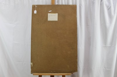 Lot 1086 - Joyce Pallot oil on board, Steel works by night
