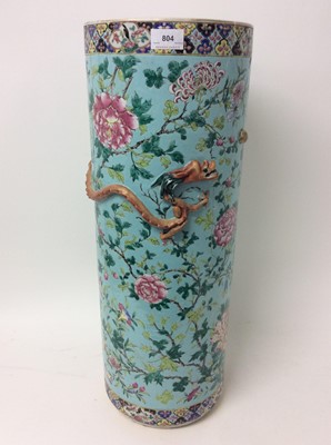 Lot 804 - 19th century Chinese porcelain stick stand