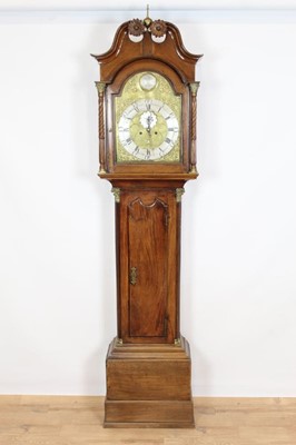 Lot 543 - Mid 18th century Scottish mahogany longcase clock, by William Barr, Paisley