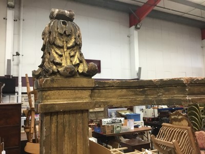 Lot 776 - 19th century marble topped carved gilt console table