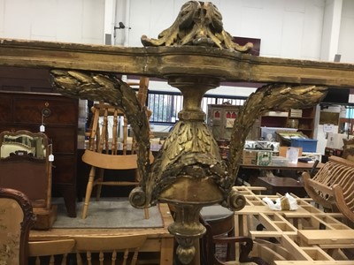 Lot 776 - 19th century marble topped carved gilt console table