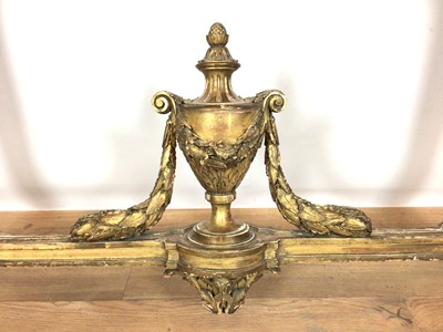 Lot 776 - 19th century marble topped carved gilt console table