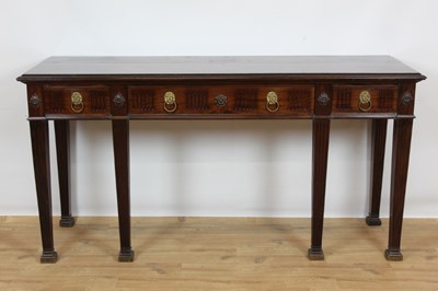 Lot 786 - George III style mahogany serving table