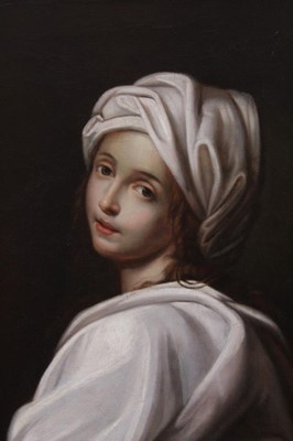 Lot 670 - After Guido Reni, 19th century oil on canvas - Beatrice, gilt frame