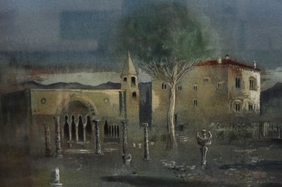 Lot 19 - Ray Evans (1920-2008) pen, ink and watercolour
