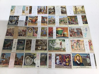 Lot 711 - Liebig trade cards selection of sets, including duplication, various subjects. Good to very good condition, each set is individually separated (200 sets)