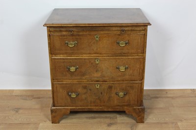 Lot 734 - Good quality Georgian style walnut chest of draws of small proportions