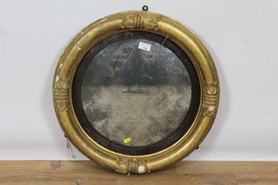 Lot 718 - Regency convex wall mirror
