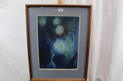 Lot 1096 - *Richard Bawden signed print- Hydrangeas, numbered 31 of 75, in glazed frame