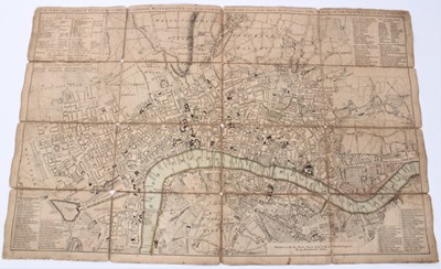 Lot 366 - Thomas Kitchin, 18th century engraved folding map of London, 1775