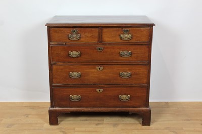 Lot 732 - George III mahogany chest of drawers