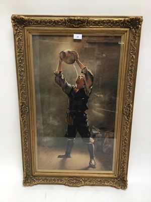 Lot 31 - Early 20th century watercolour - boy drinking