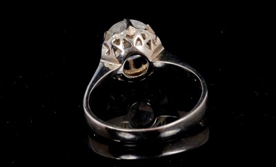 Lot 237 - Diamond single stone ring with a round brilliant cut diamond weighing approximately 1.69cts in claw setting on 18ct white gold shank, ring size N½