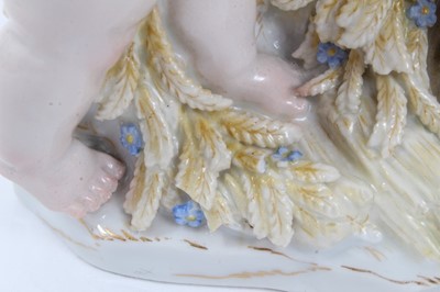 Lot 189 - Meissen group of three putti, c.1860-80