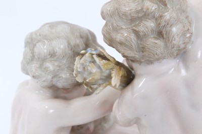 Lot 189 - Meissen group of three putti, c.1860-80