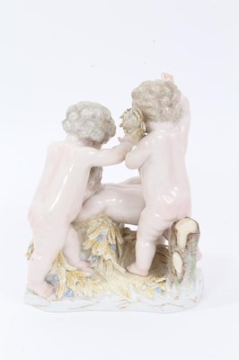 Lot 189 - Meissen group of three putti, c.1860-80