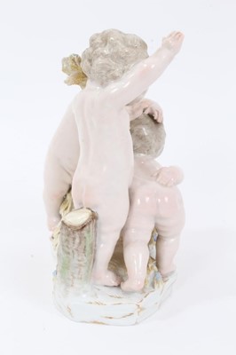 Lot 189 - Meissen group of three putti, c.1860-80