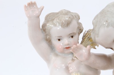 Lot 189 - Meissen group of three putti, c.1860-80