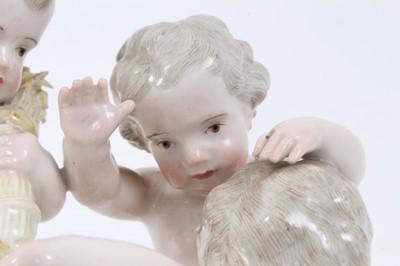 Lot 189 - Meissen group of three putti, c.1860-80