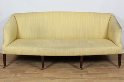 Lot 901 - George III sofa standing on eight tapering legs