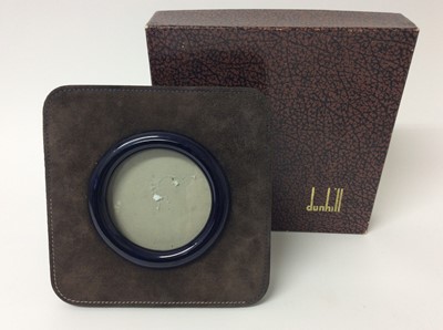 Lot 442 - Dunhill leather and suede photograph frame in original box