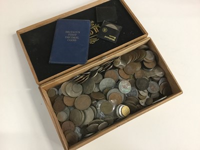 Lot 50 - One box of assorted GB & World Coins