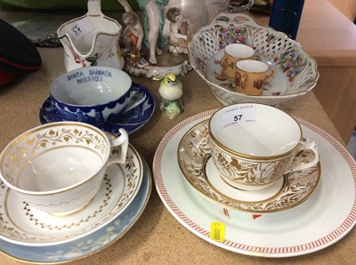 Lot 57 - Pair of Royal Worcester Blush Tyg's together with other 19th century and later English and Continental Porcelain (qty)