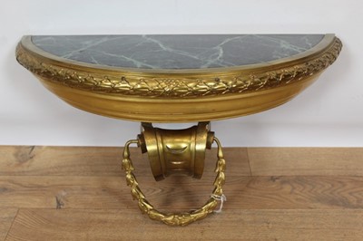 Lot 833 - Pair of 19th century style demi-lune wall brackets