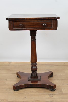 Lot 912 - Regency rosewood work table