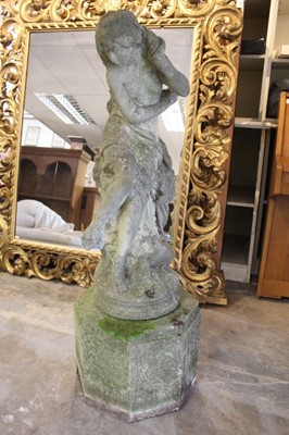 Lot 864 - Concrete garden statue of a maiden