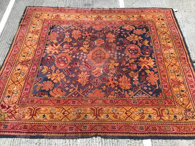 Lot 1020 - Victorian Maple and Co Ushak pattern carpet