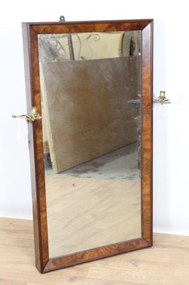 Lot 959 - Victorian mahogany dressing mirror with candle sconces