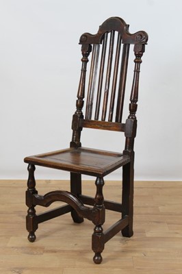 Lot 971 - 17th Century oak side chair