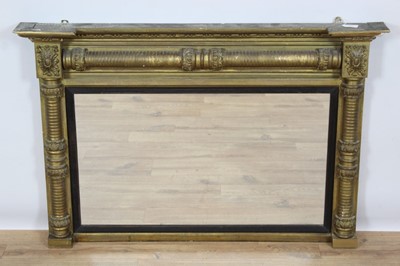 Lot 894 - George IV gilt overmantel mirror