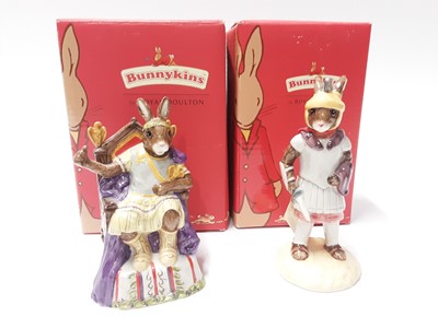 Lot 118 - Royal Doulton Bunnykins Roman Empire Collection Emperor DB312 & Centurion DB294; boxed