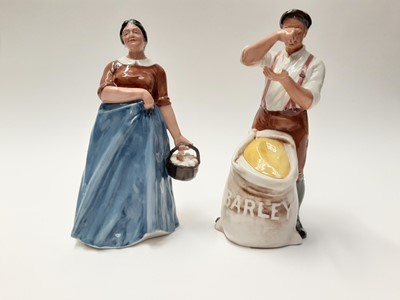 Lot 35 - Two Royal Doulton figures - Farmer HN3195 and Farmer's Wife HN3164