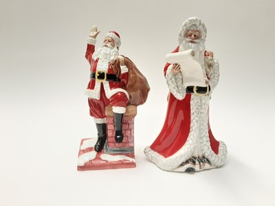 Lot 36 - Two Royal Doulton figures - Santa Claus HN4175 and Father Christmas HN3399