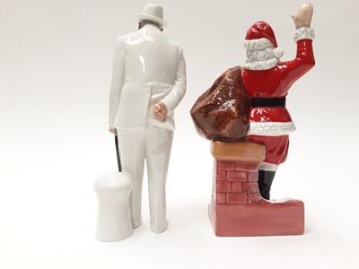 Lot 39 - Two Royal Doulton figures - Santa Claus HN4175 and Sir Winston Churchill HN3057