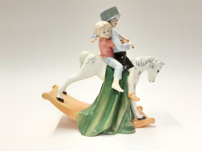 Lot 66 - Royal Doulton figure - Hold Tight HN3298