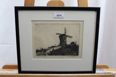 Lot 1074 - *Leonard Russell Squirrell (1893-1979) signed etching - The Abandoned Mill