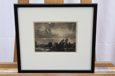 Lot 1074 - *Leonard Russell Squirrell (1893-1979) signed etching - The Abandoned Mill