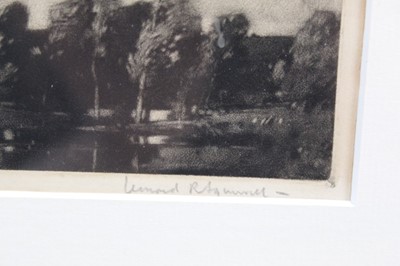 Lot 1074 - *Leonard Russell Squirrell (1893-1979) signed etching - The Abandoned Mill