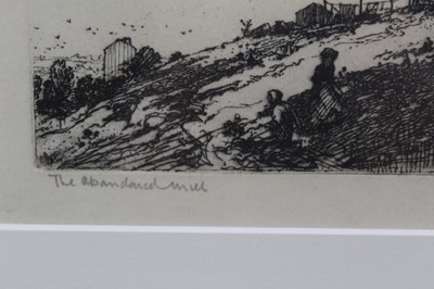 Lot 1074 - *Leonard Russell Squirrell (1893-1979) signed etching - The Abandoned Mill