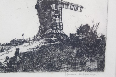 Lot 1074 - *Leonard Russell Squirrell (1893-1979) signed etching - The Abandoned Mill